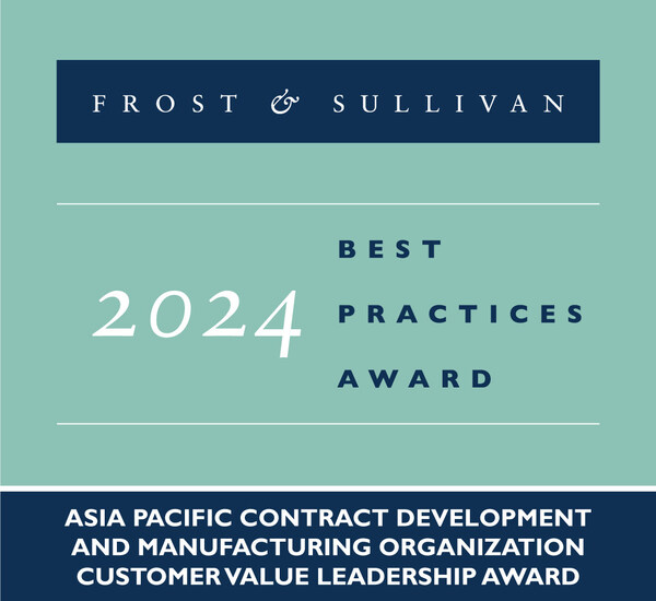 Bushu Pharma Applauded by Frost & Sullivan for Offering Customer Value in APAC CDMO Industry Through Consistent Quality Assurance, On-time Delivery, Sustainability, and Competitive Costs